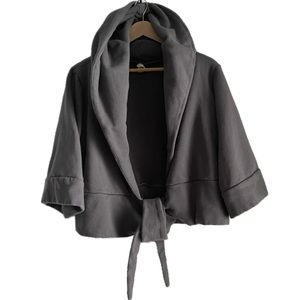 Sz-(PTP-22.5”)Vintage Hooded Cape/Kimono Style Coat-Kataya